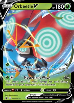 SWSH Black Star Promos Orbeetle V Pokémon card